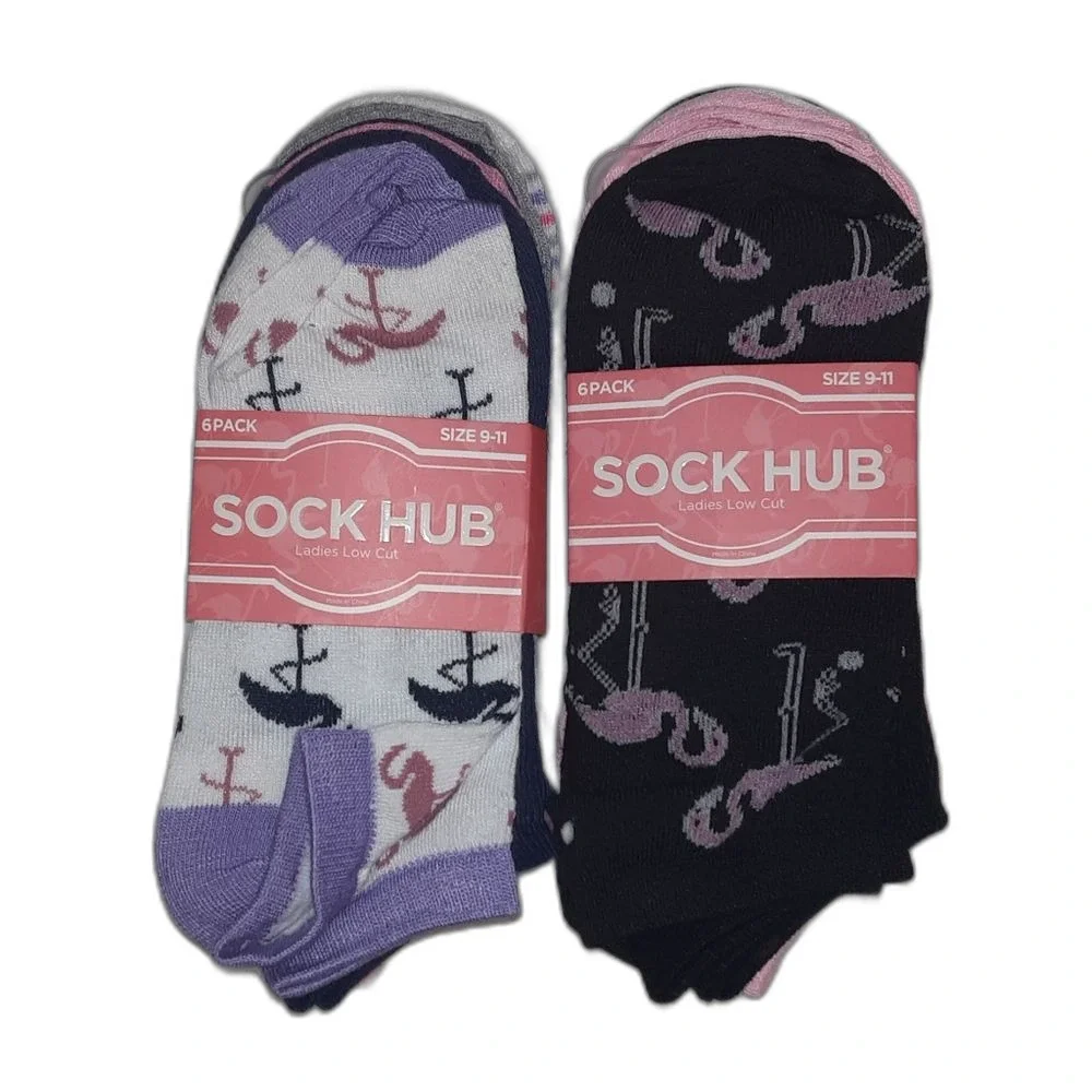 Sockhub Lot of 2 6packs of Lo-cut socks